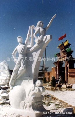 【曲陽石雕 城市石雕 廣場石雕 校園石雕 名人雕塑 人物雕塑SD073】價格,廠家,圖片,石膏、石料工藝品,曲陽縣子凡雕塑品銷售-